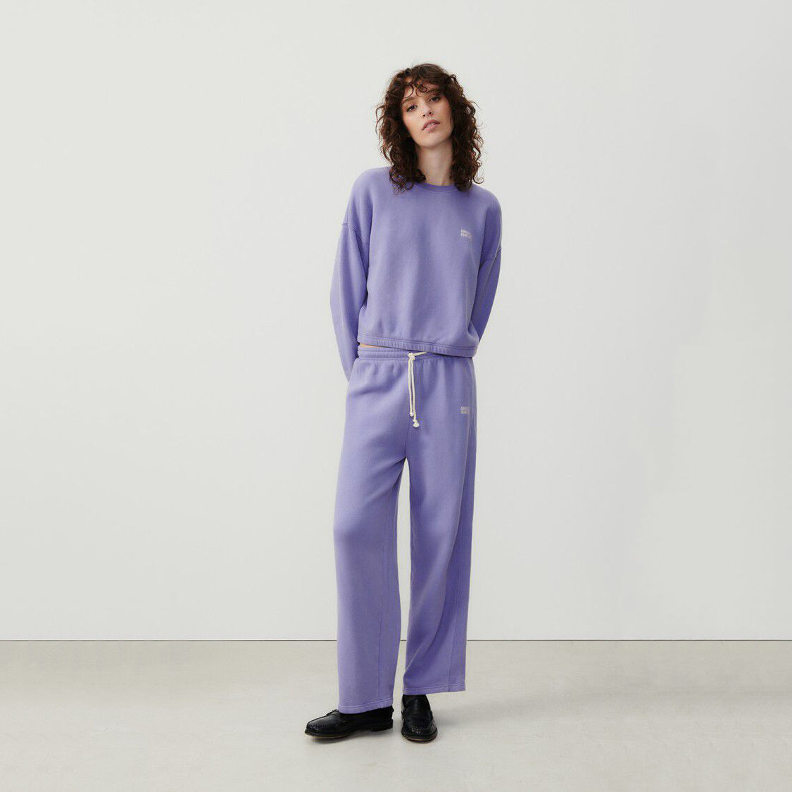 Women Lilac Cotton Trousers