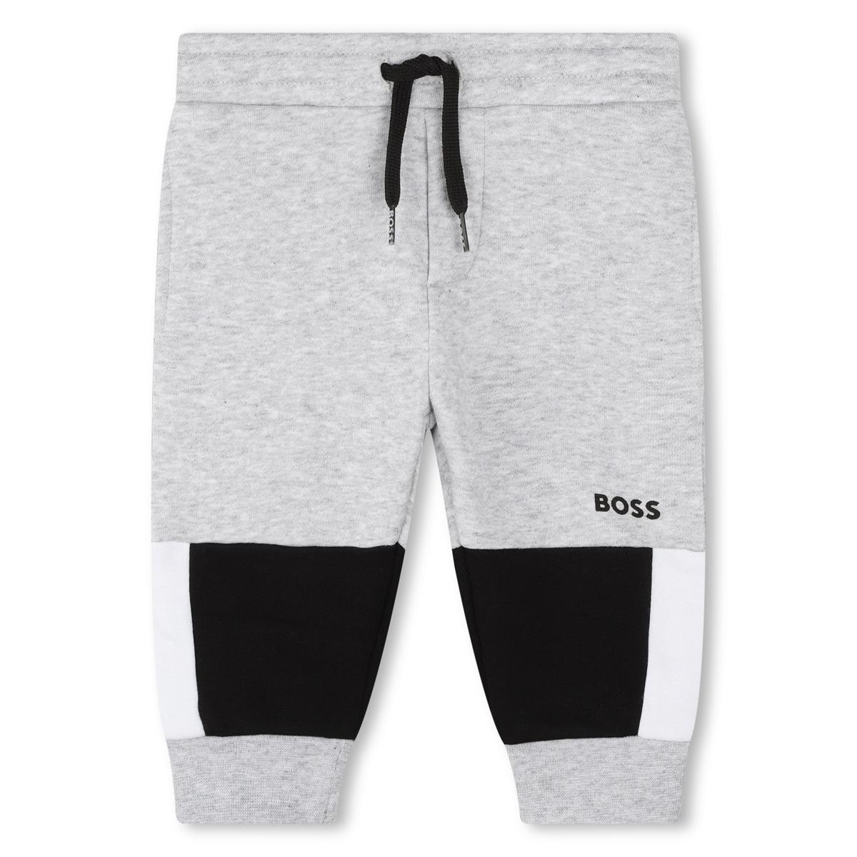 Baby Boys Grey Cotton Trousers