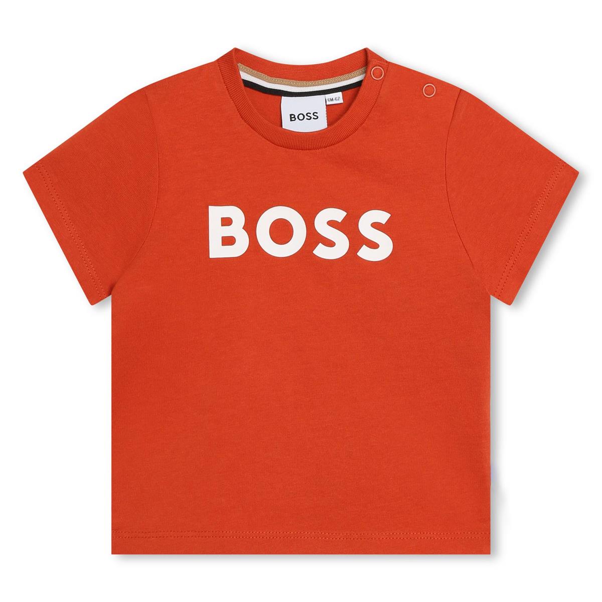 Baby Boys Red Logo Cotton T-Shirt