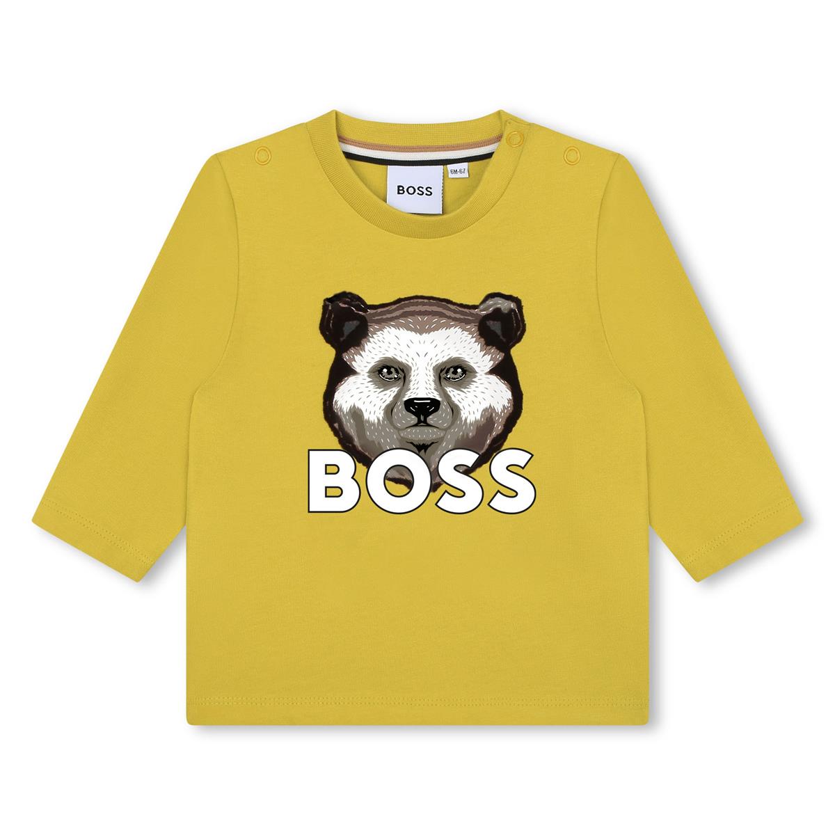 Baby Boys Green Logo Cotton T-Shirt