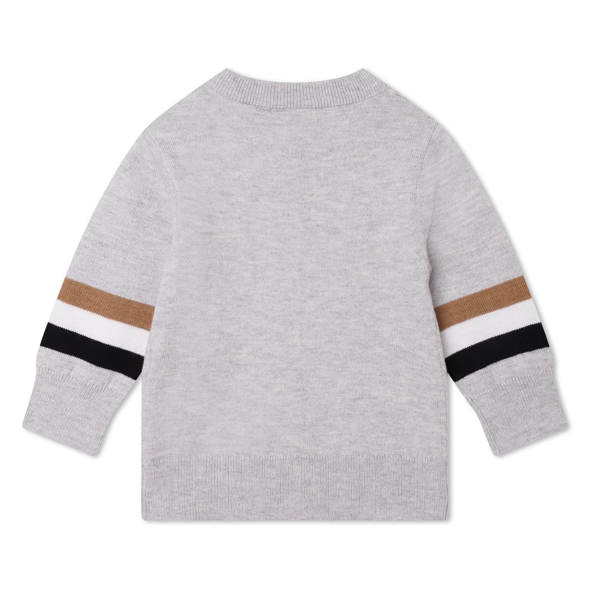 Baby Boys Grey Logo Sweater