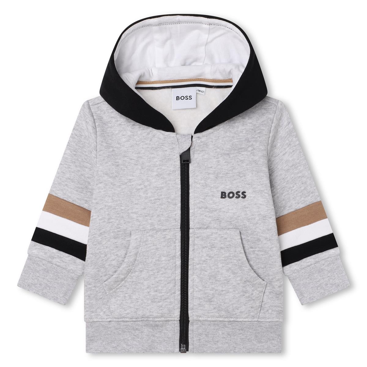 Baby Boys Grey Zip-Up Top
