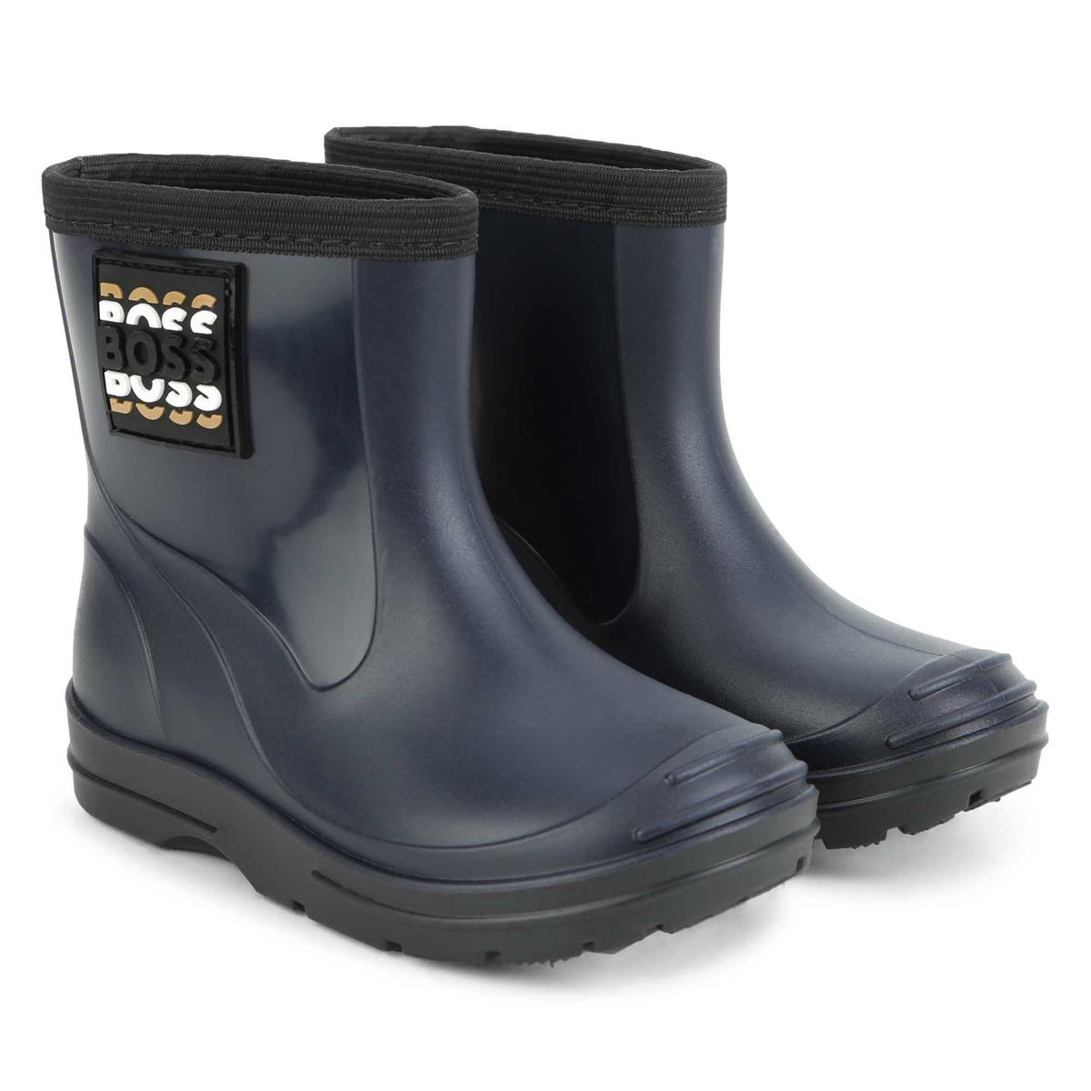 Boys Blue Logo Shoes