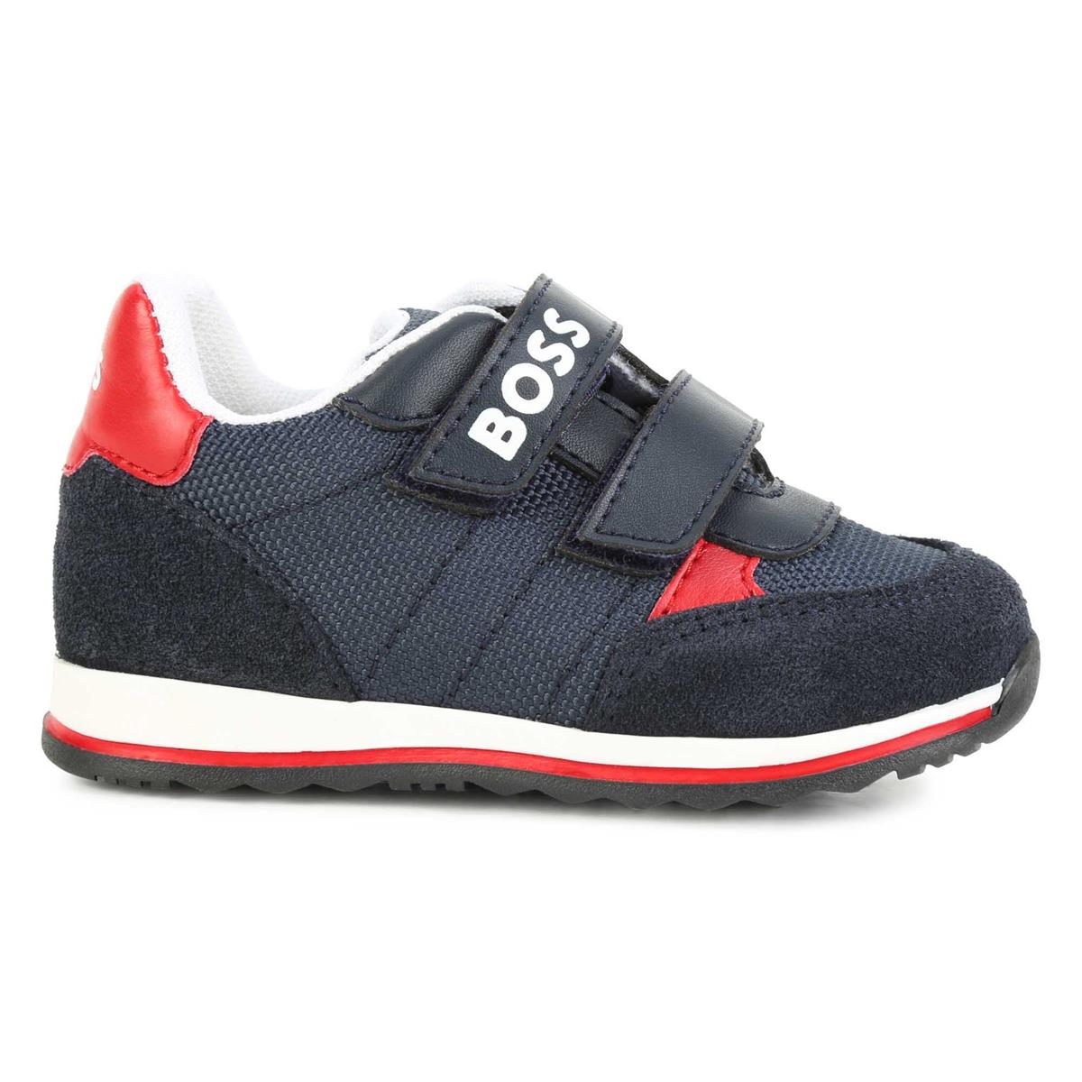 Boys Blue Logo Shoes