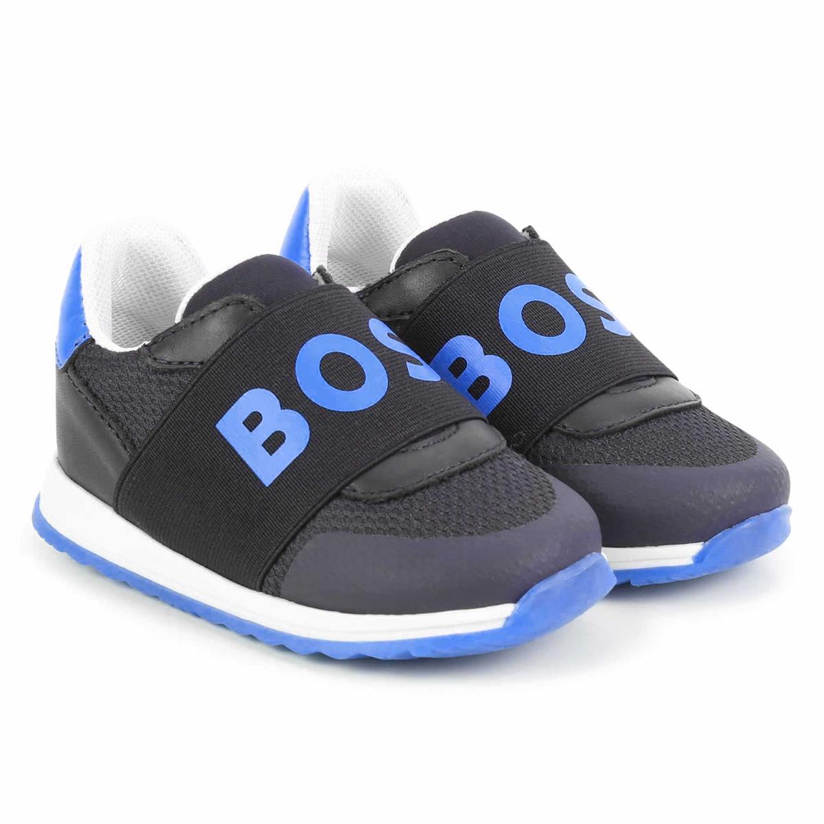 Boys Blue Logo Shoes