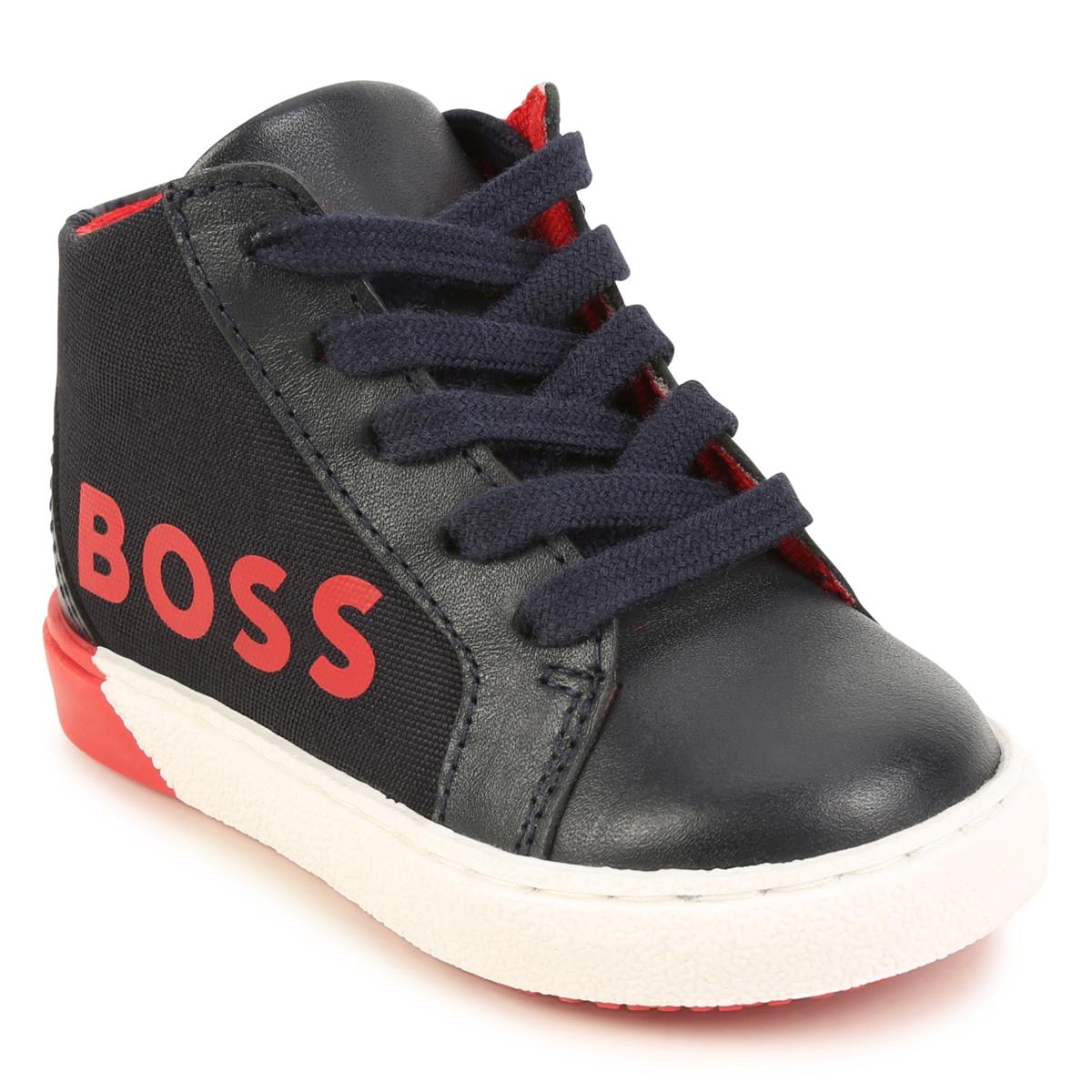 Boys Blue Logo Shoes
