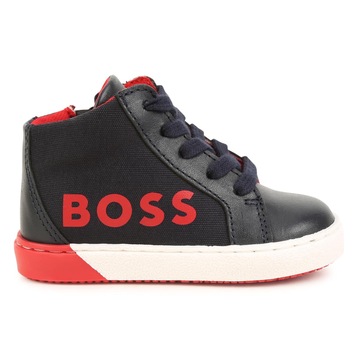 Boys Blue Logo Shoes
