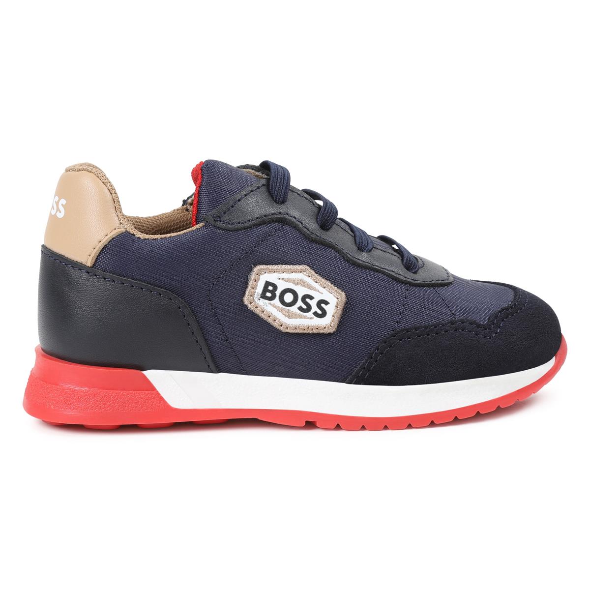 Boys Blue Logo Shoes