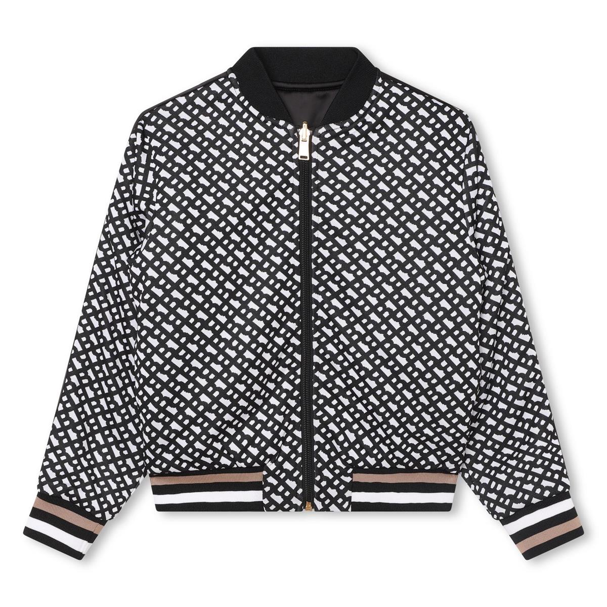 Boys Black Zip-Up Jacket