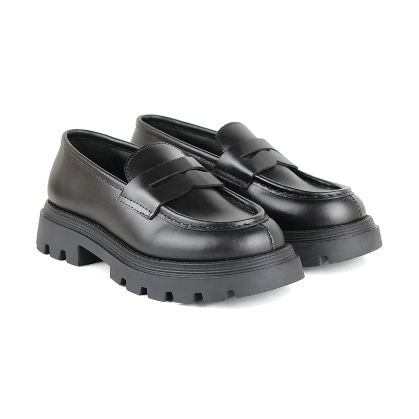 Girls Black Loafer Shoes