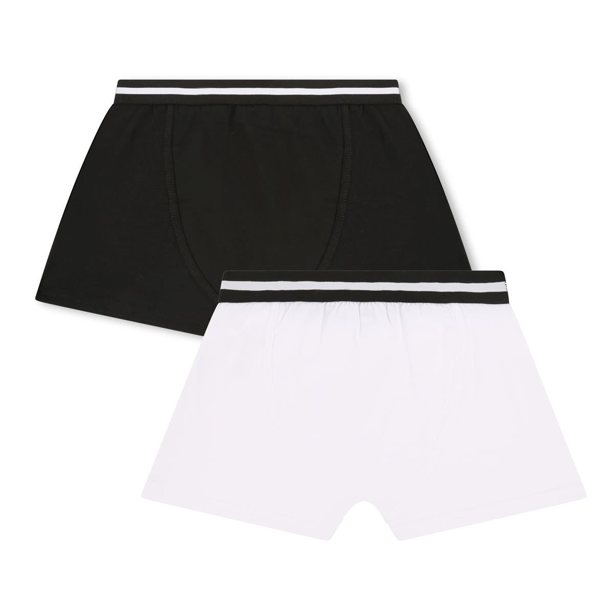 Boys Black Cotton Underwear Set