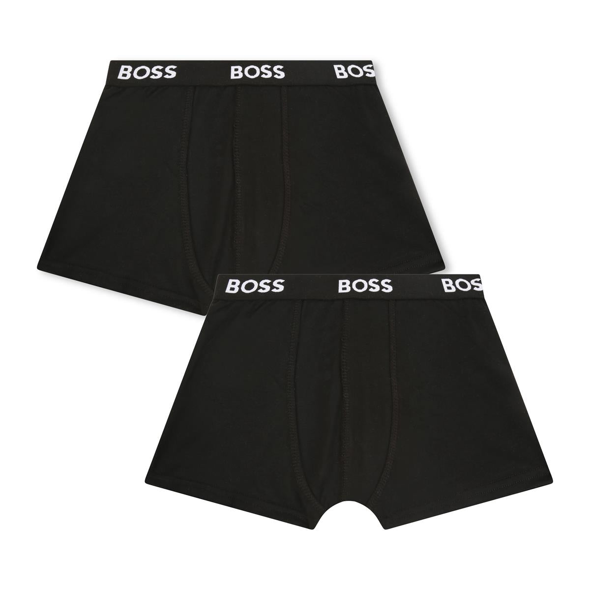 Boys Black Cotton Underwear Set