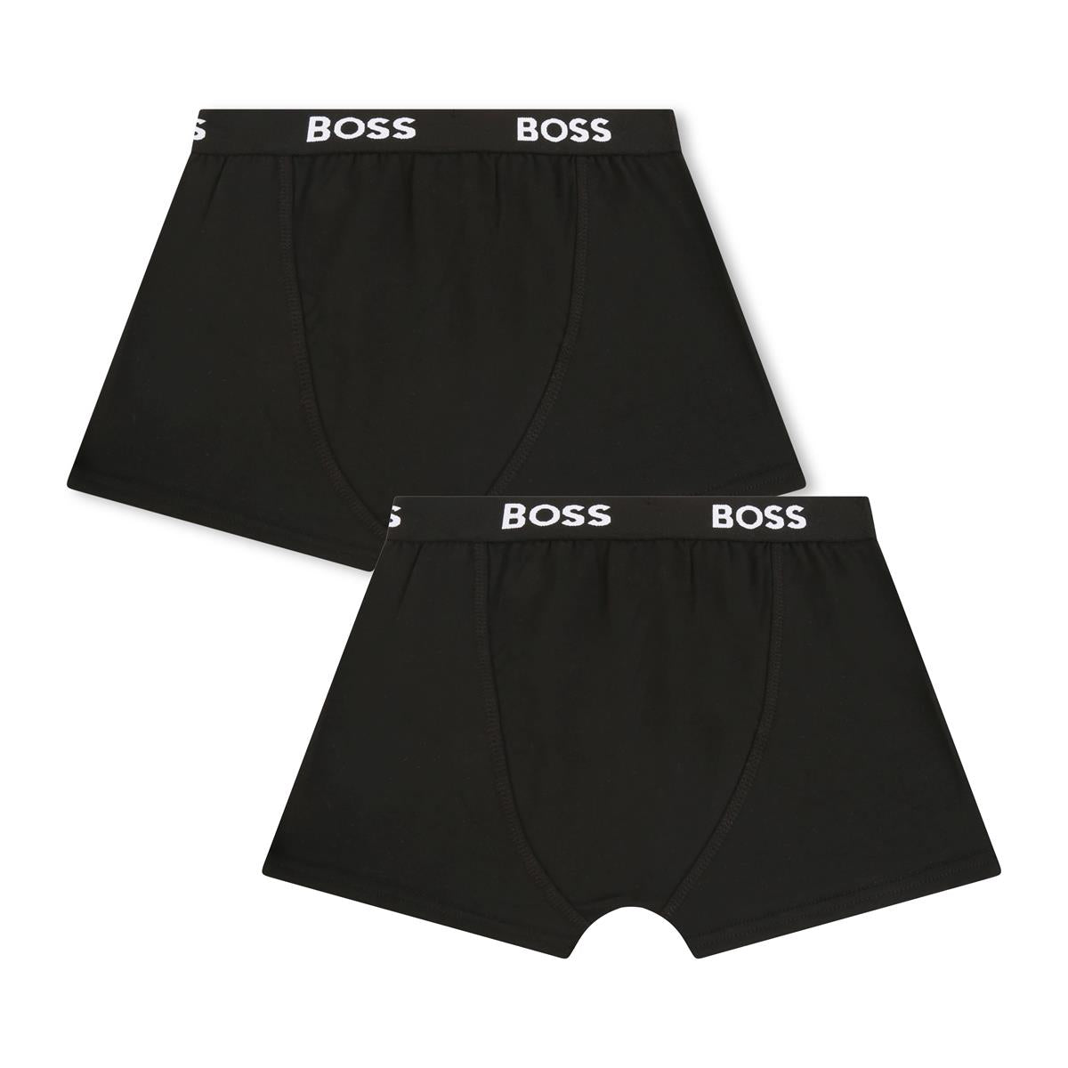 Boys Black Cotton Underwear Set