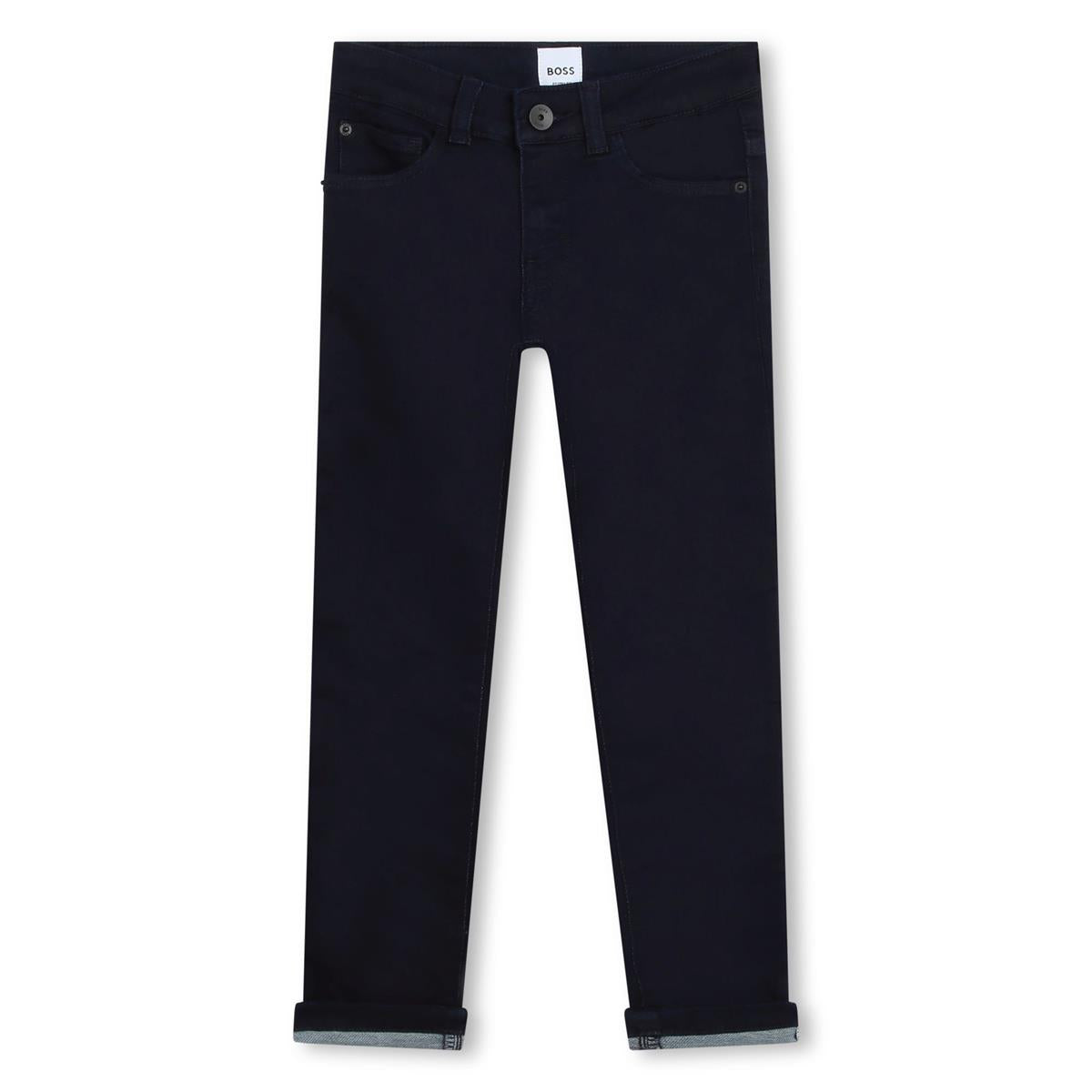 Boys Navy Denim Trousers