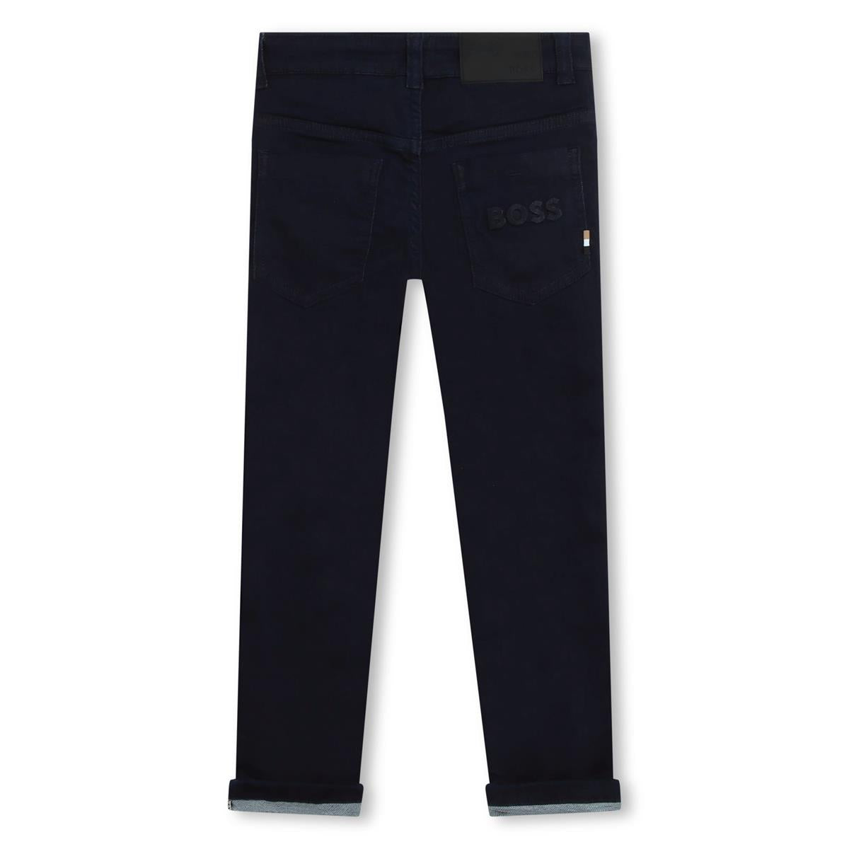 Boys Navy Denim Trousers