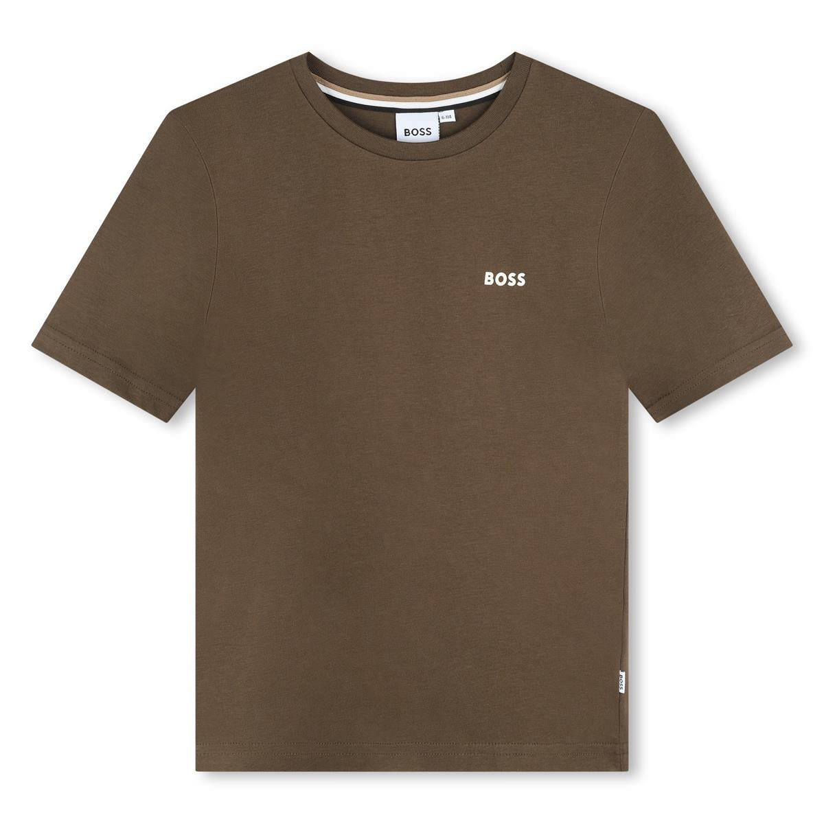 Boys Camel Logo Cotton T-Shirt