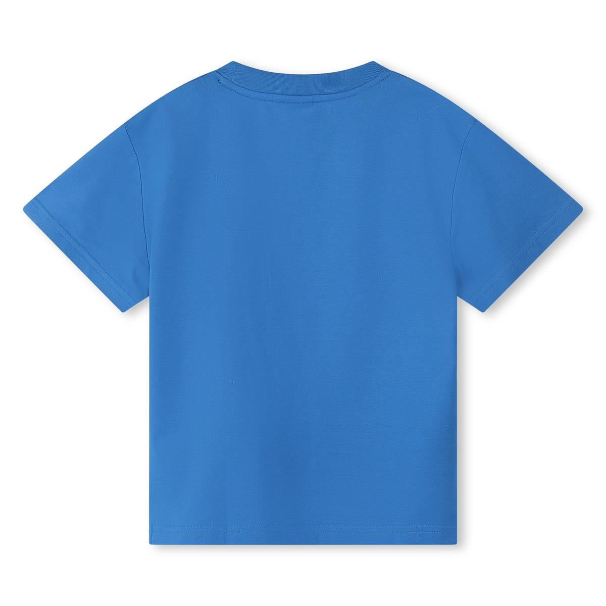 Boys Blue Logo Cotton T-Shirt