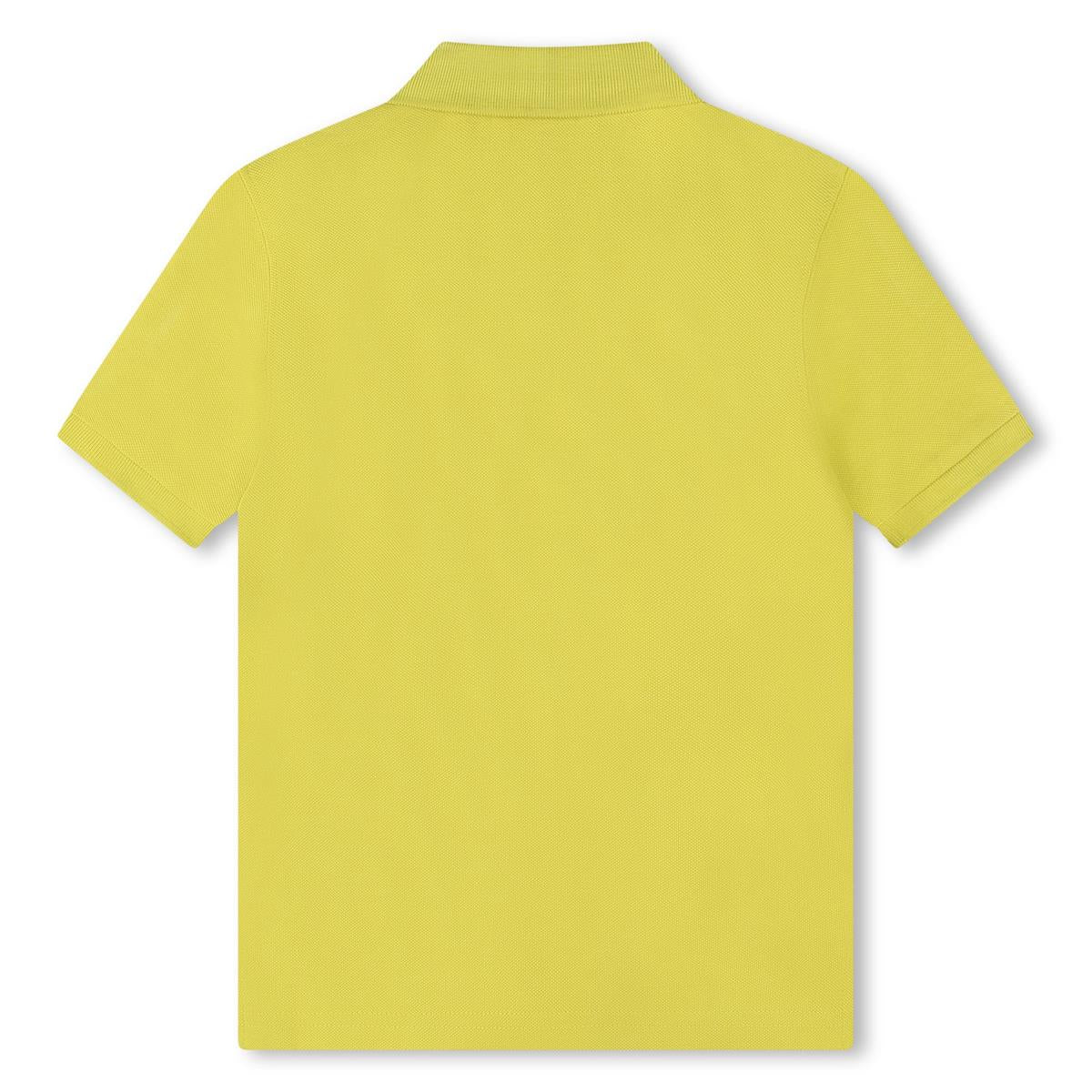 Boys Yellow Cotton Polo Shirt