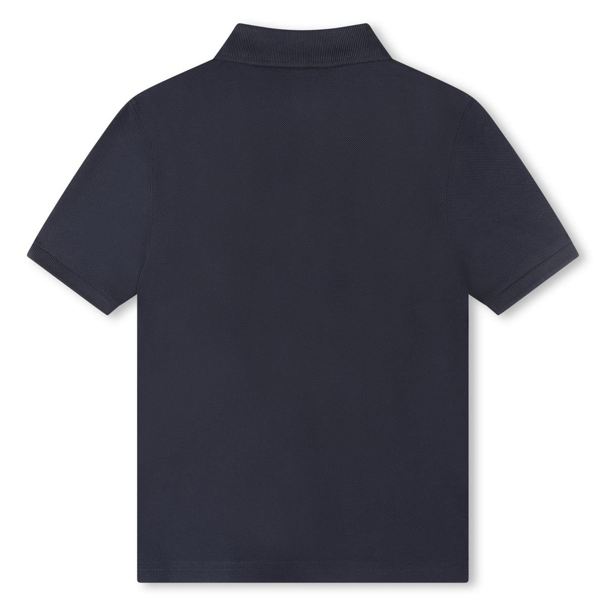 Boys Blue Cotton Polo Shirt