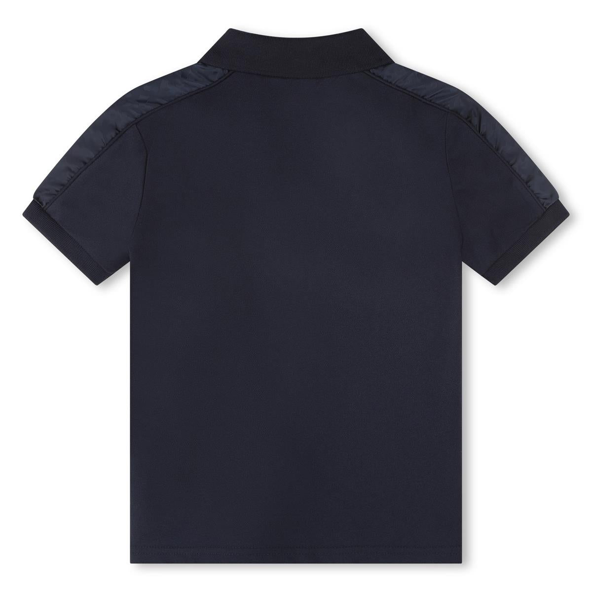 Boys Navy Cotton Polo Shirt