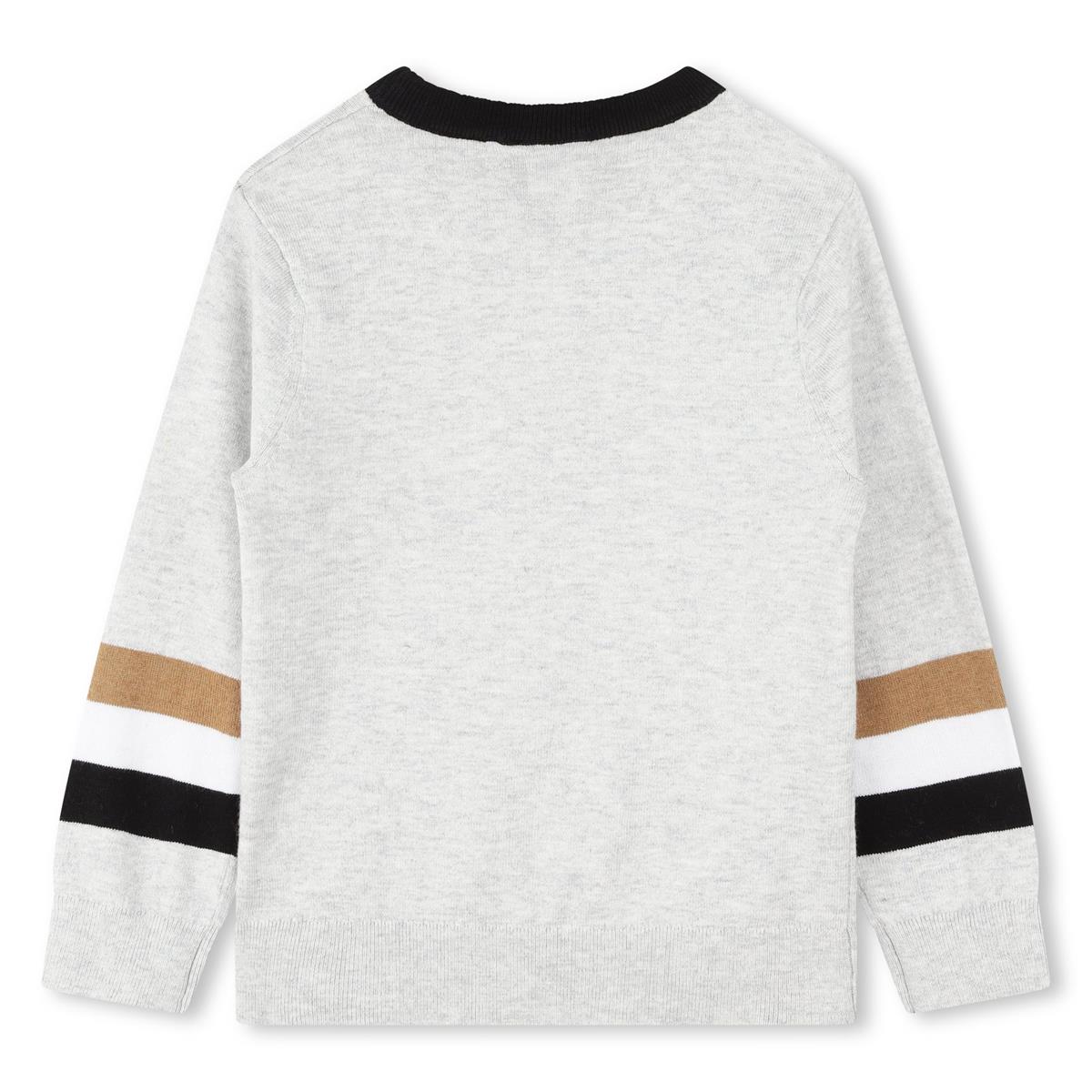 Boys Grey Logo Sweater