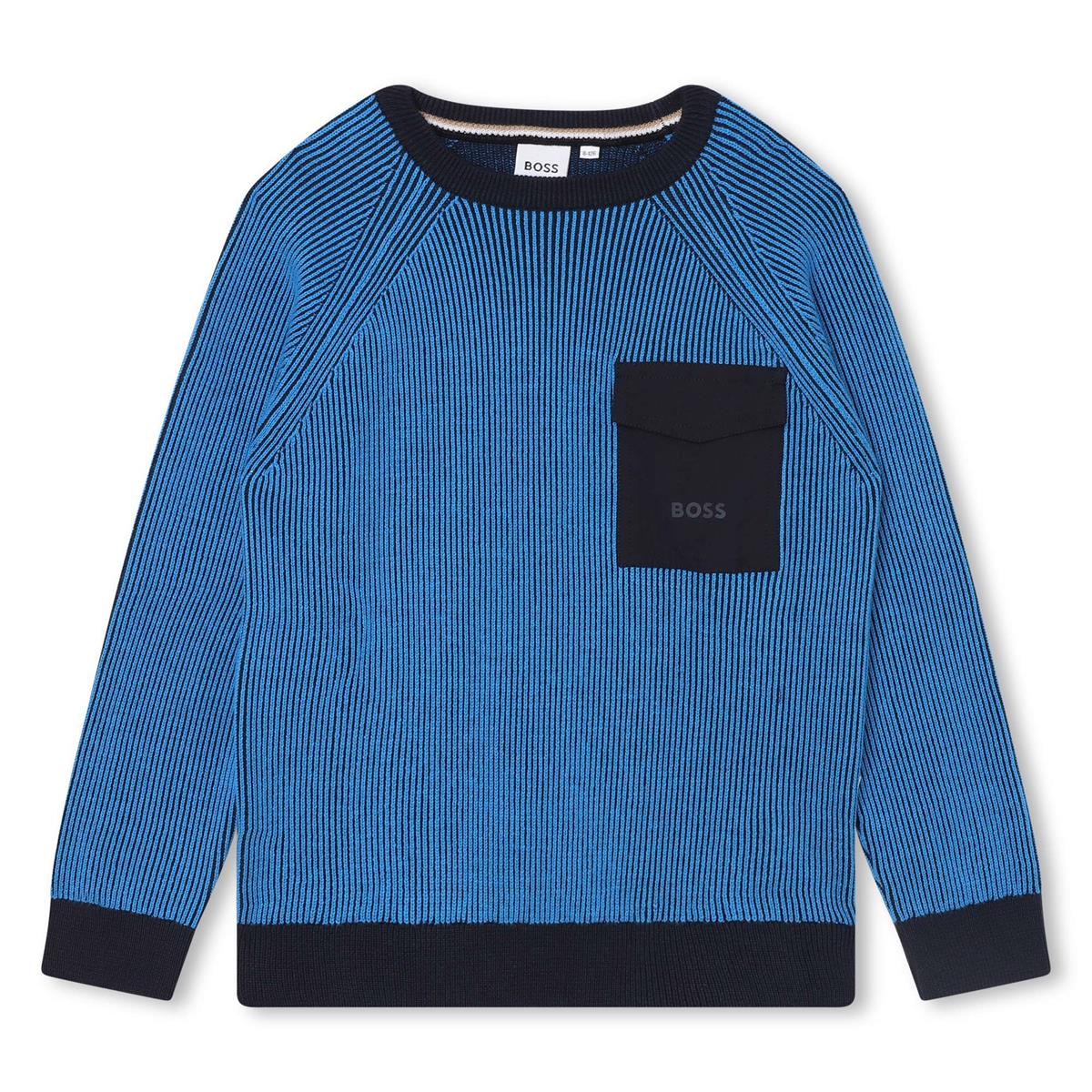 Boys Blue Cotton Sweater