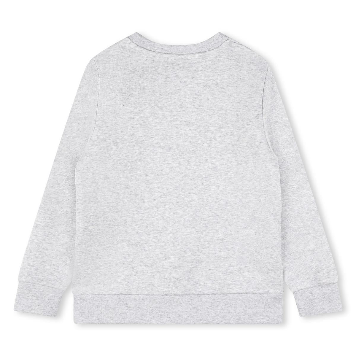 Boys Grey Logo Cotton Sweatshirt