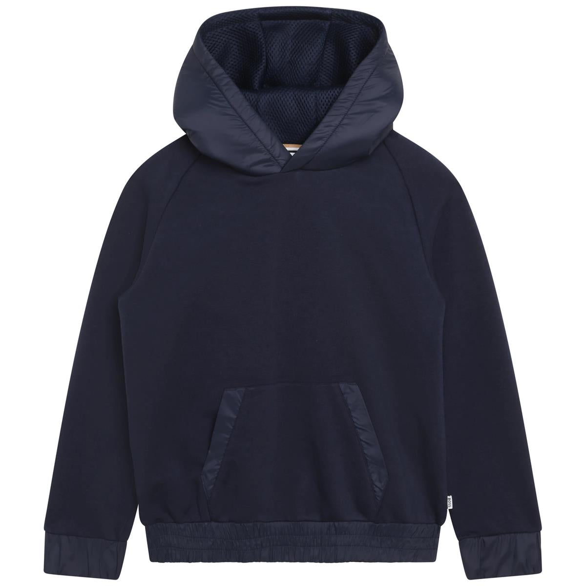 Boys Blue Hooded Cotton Sweatshirt