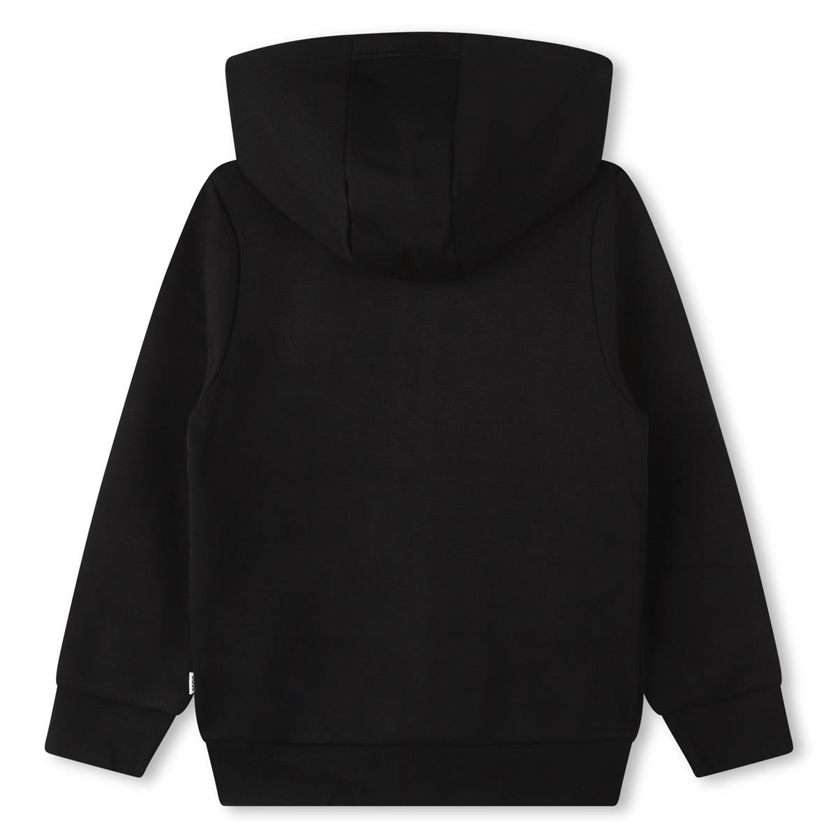 Boys Black Zip-Up Top