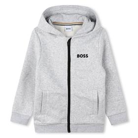 Boys Grey Zip-Up Top