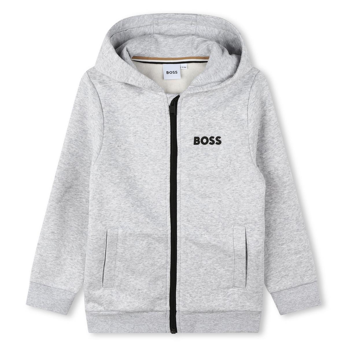 Boys Grey Zip-Up Top