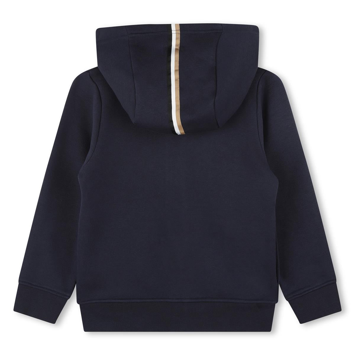 Boys Black Zip-Up Top