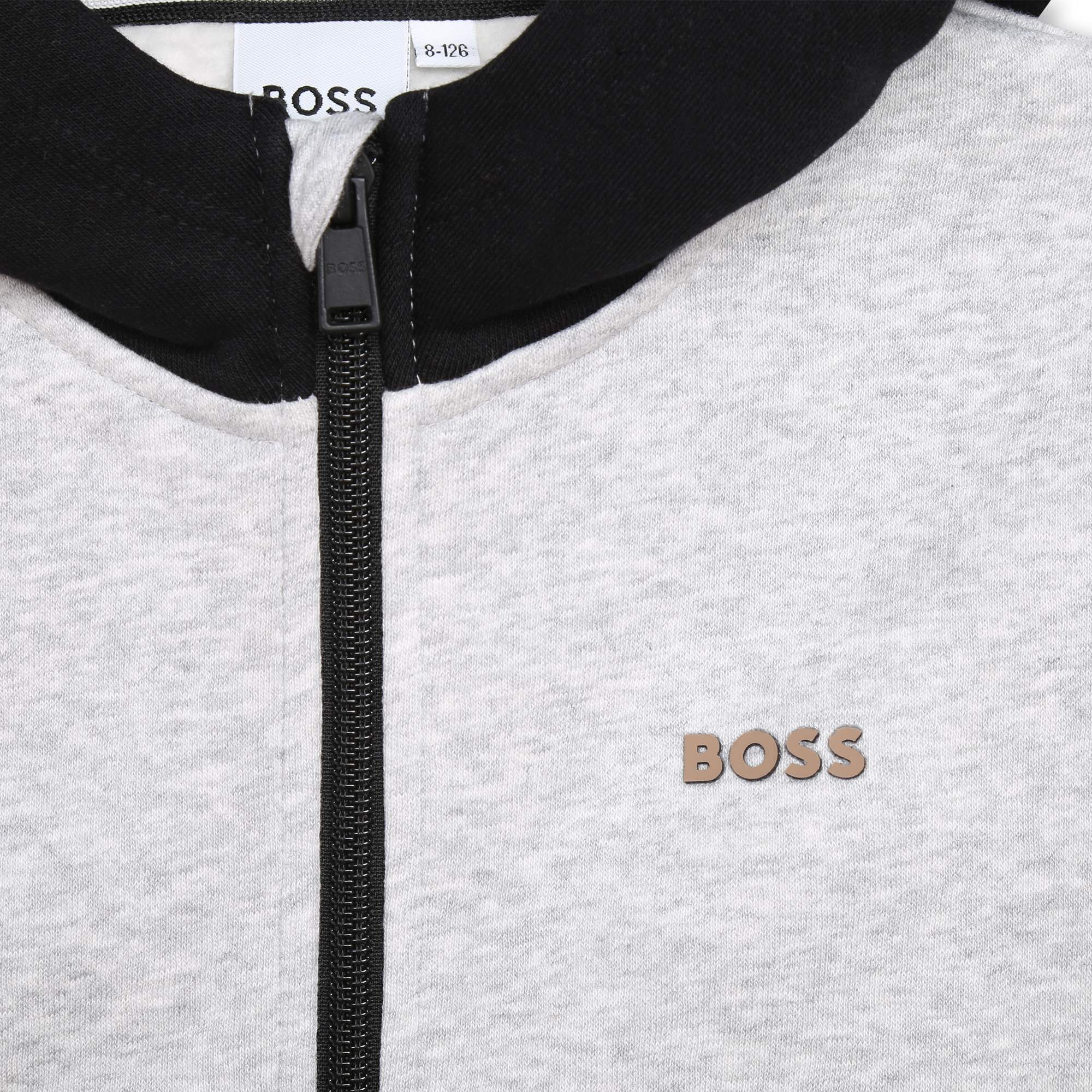 Boys Grey Zip-Up Top