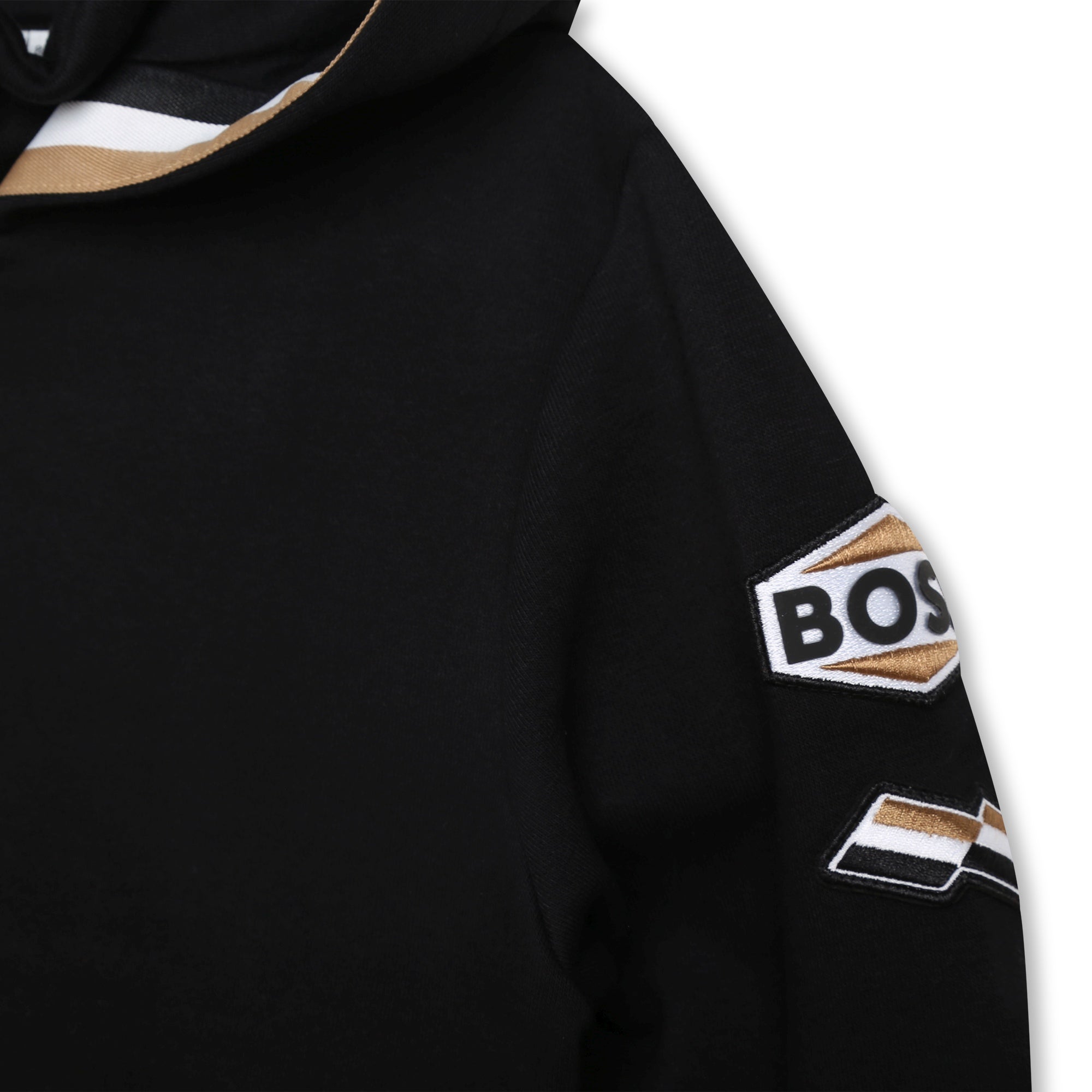 Boys Black Zip-Up Top