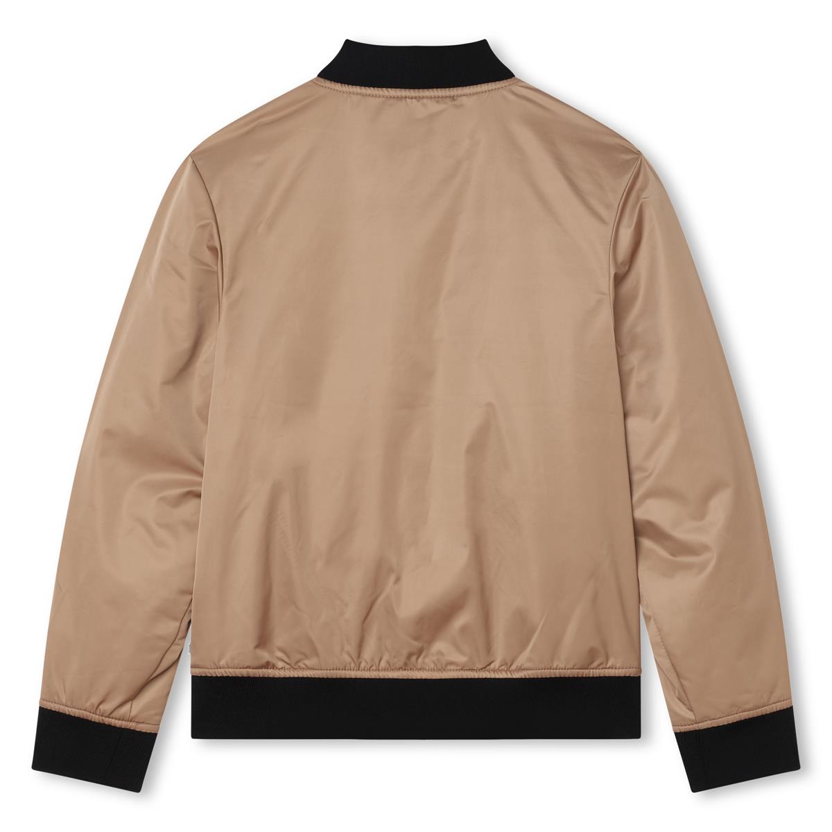 Boys Camel Zip-Up Jacket