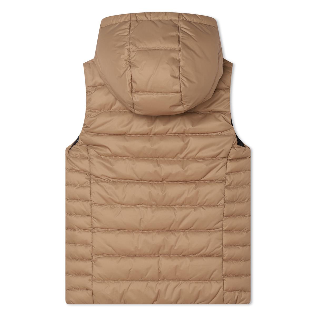 Boys Beige Reversible Padded Gilet