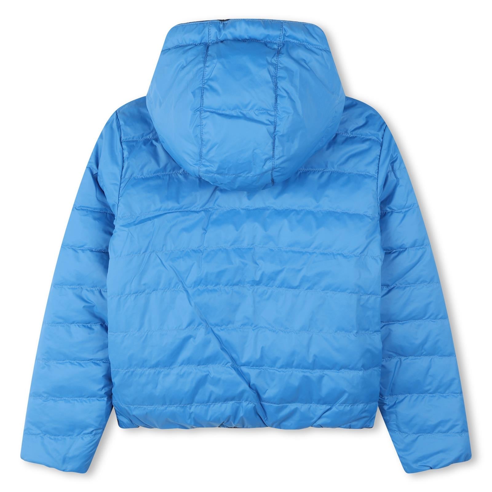 Boys Navy Reversible Padded Down Jacket
