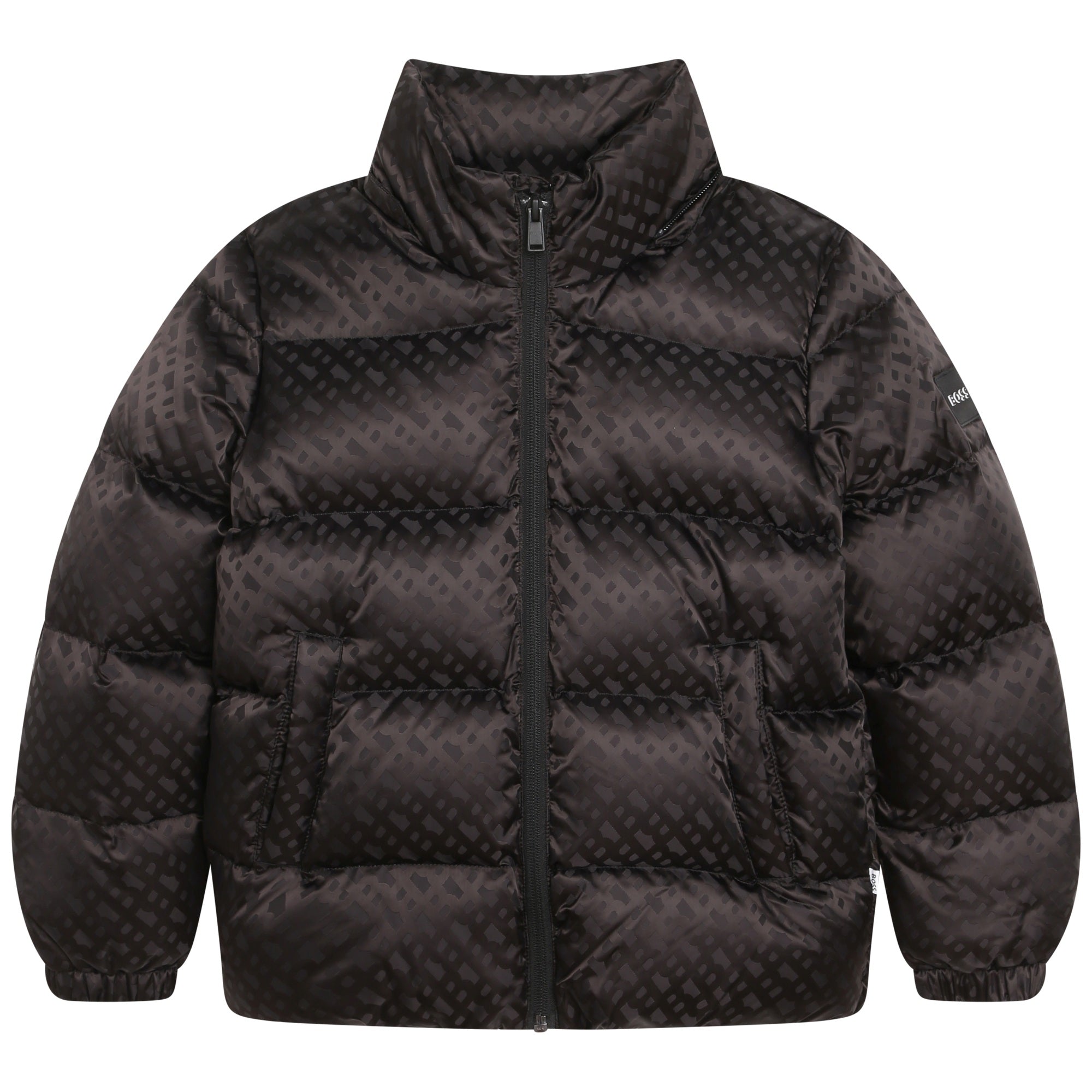 Boys Black Padded Down Jacket