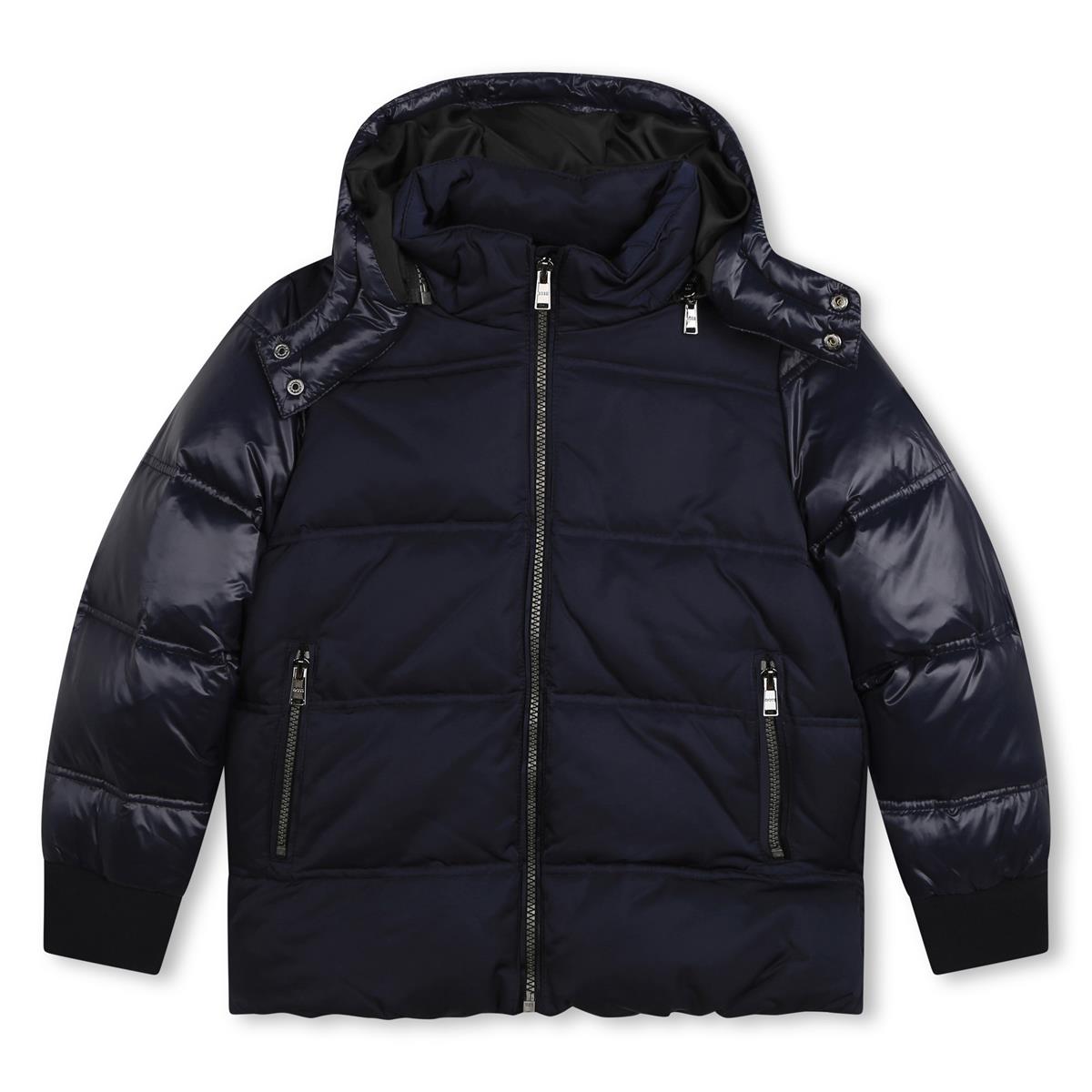 Boys Navy Padded Jacket