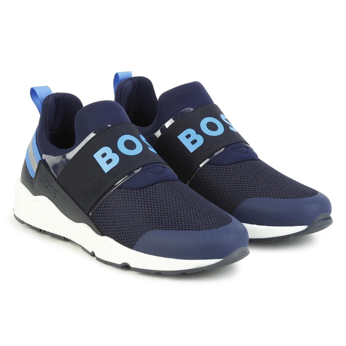 Boys Blue Logo Shoes