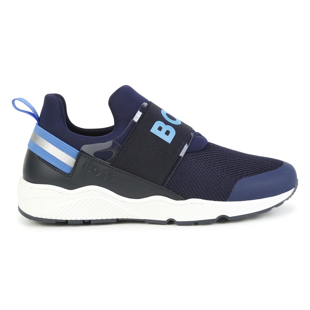 Boys Blue Logo Shoes