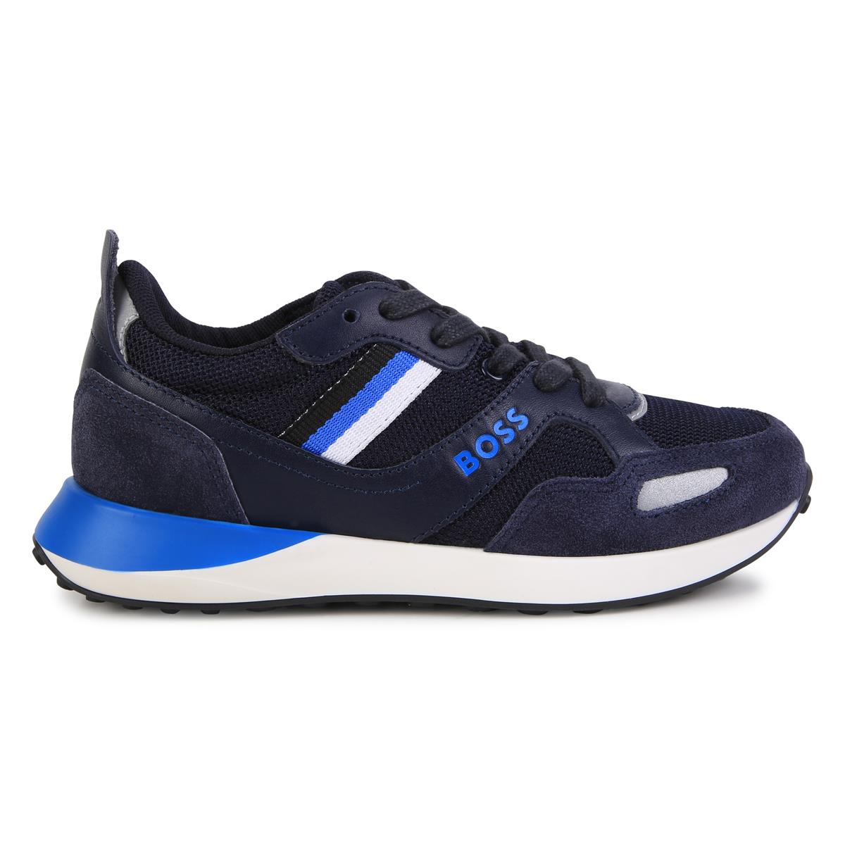 Boys Blue Logo Shoes