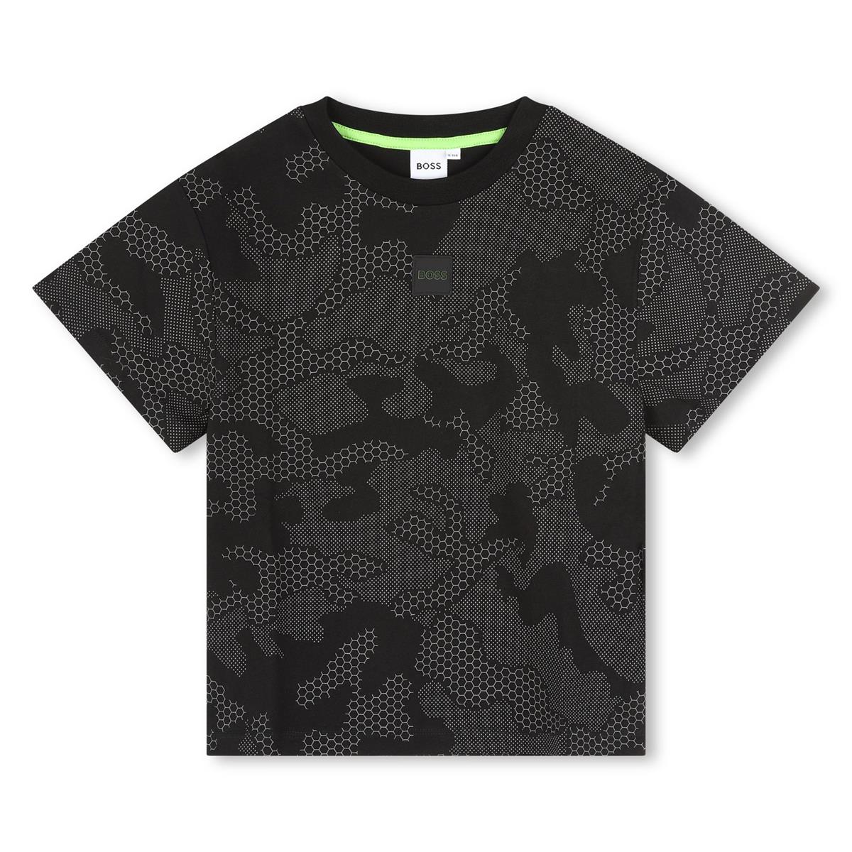 Boys Dark Grey Cotton T-Shirt
