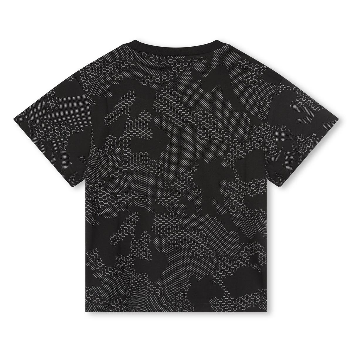 Boys Dark Grey Cotton T-Shirt