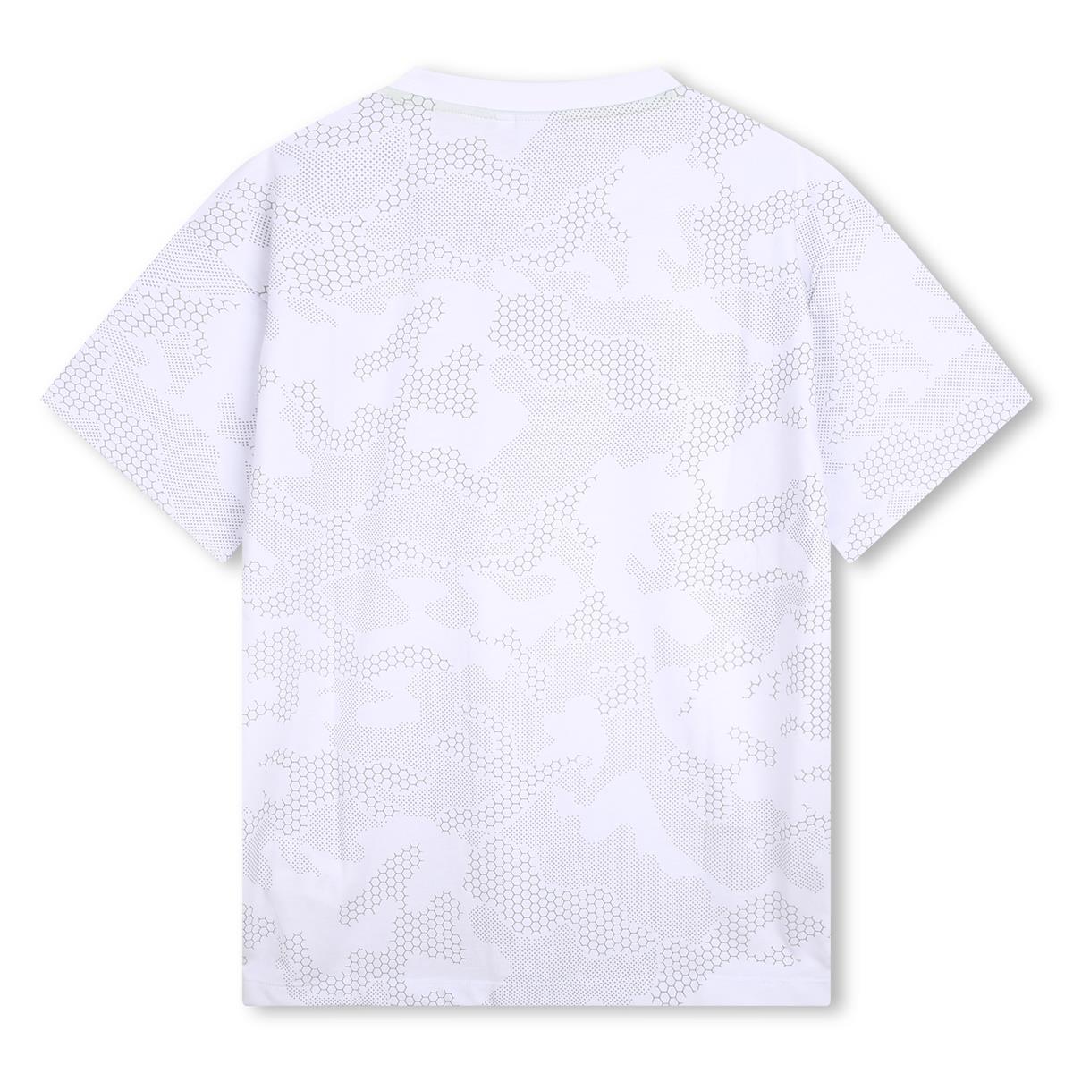 Boys White Cotton T-Shirt