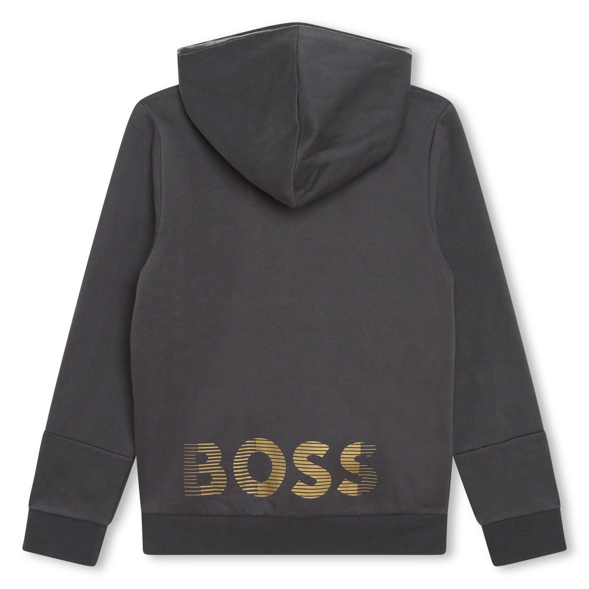 Boys Grey Zip-Up Top