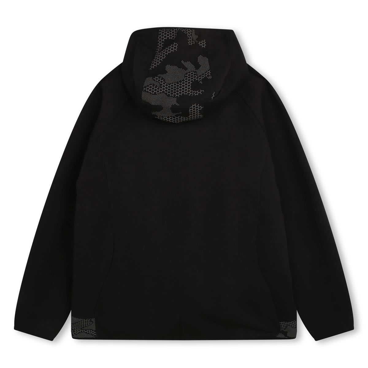 Boys Black Zip-Up Jacket