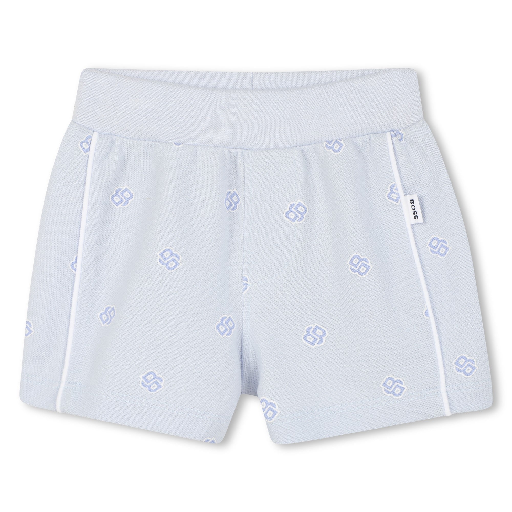 Baby Boys White Logo Cotton Gift Sets