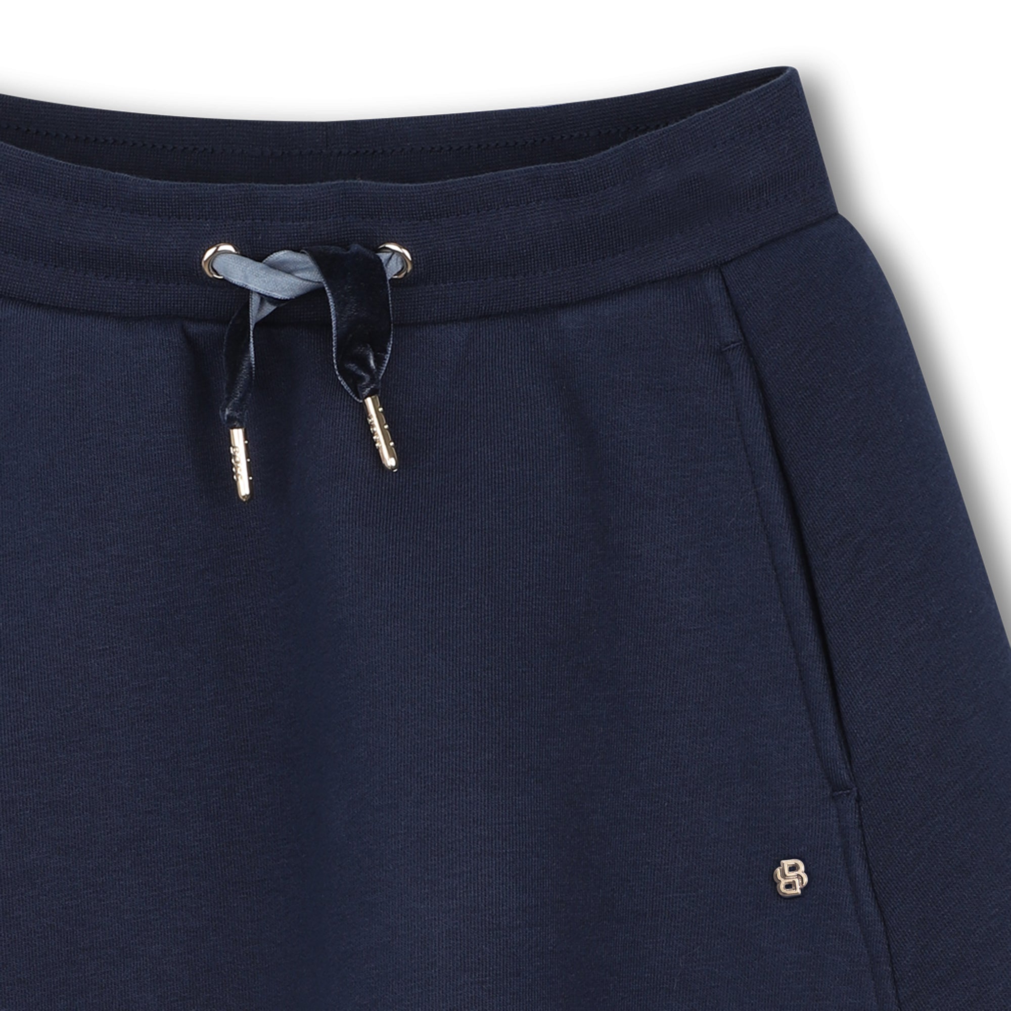 Girls Dark Blue Cotton Skirt