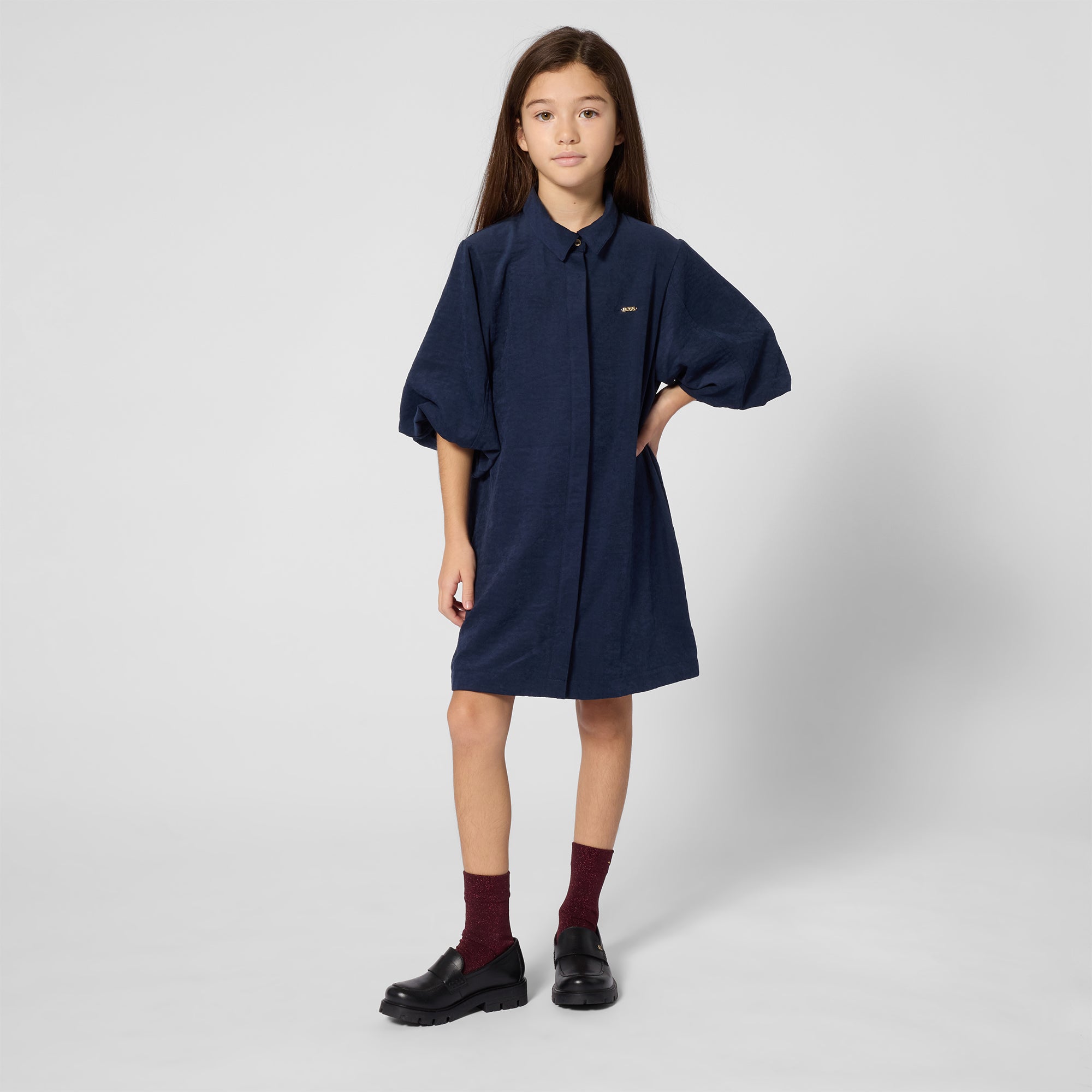 Girls Dark Blue Dress